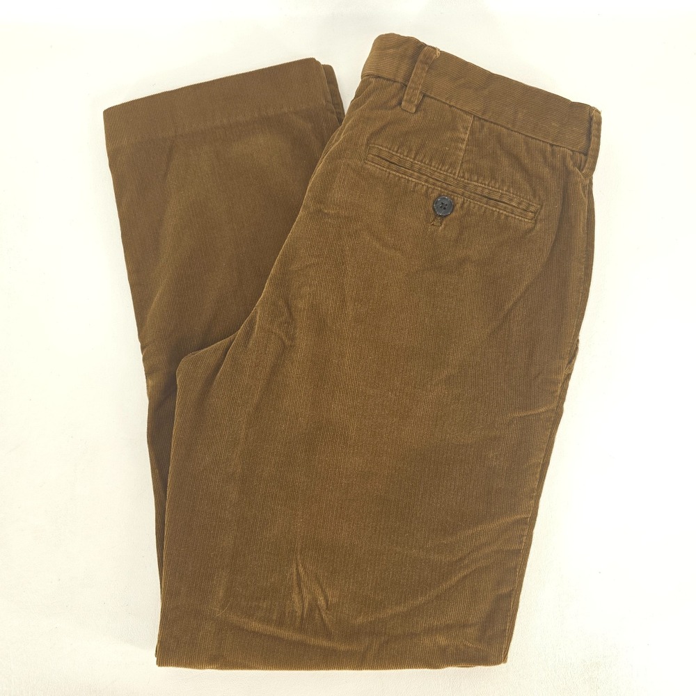 Lands End Classic Tailored Fit Corduroy Pants Mens 30x27 Heritage Preppy Comfort